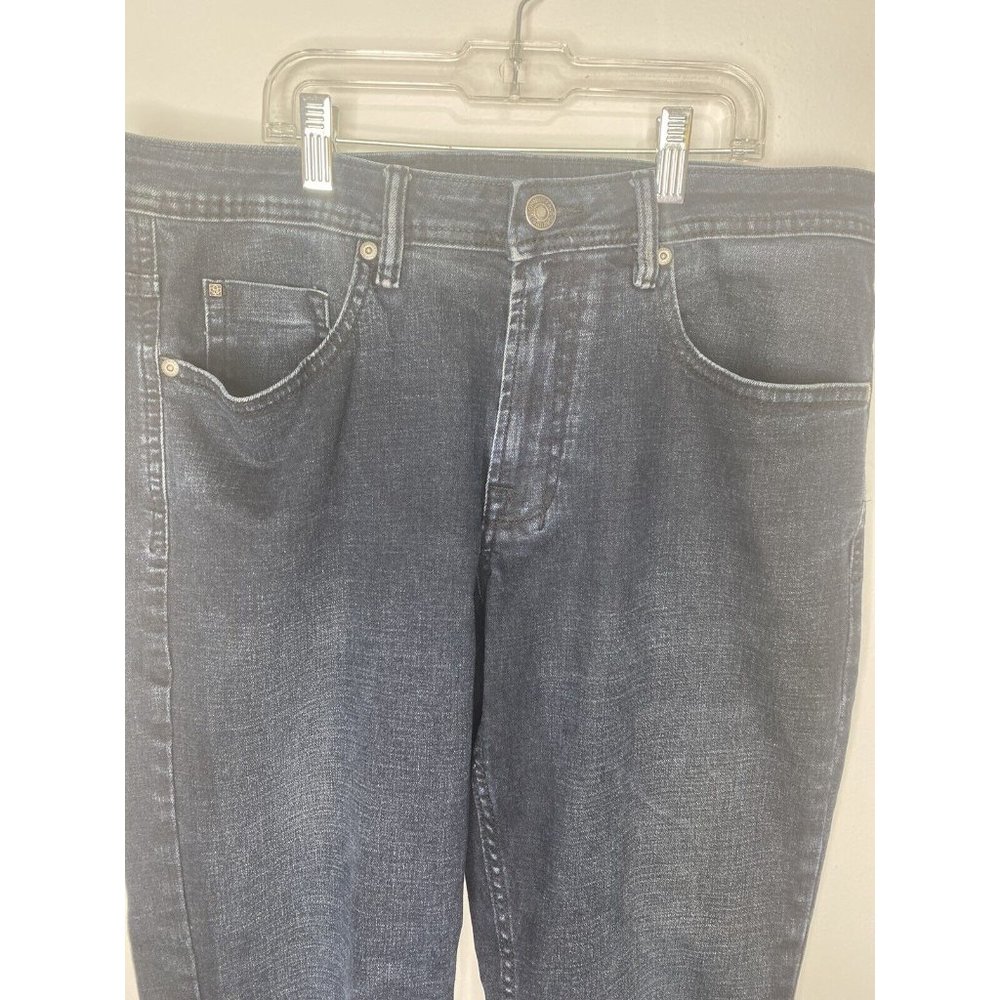 Buffalo David Bitton Jackson Jeans Men's 34 x 30 Straight Stretch Dark Wash - Picture 2 of 6